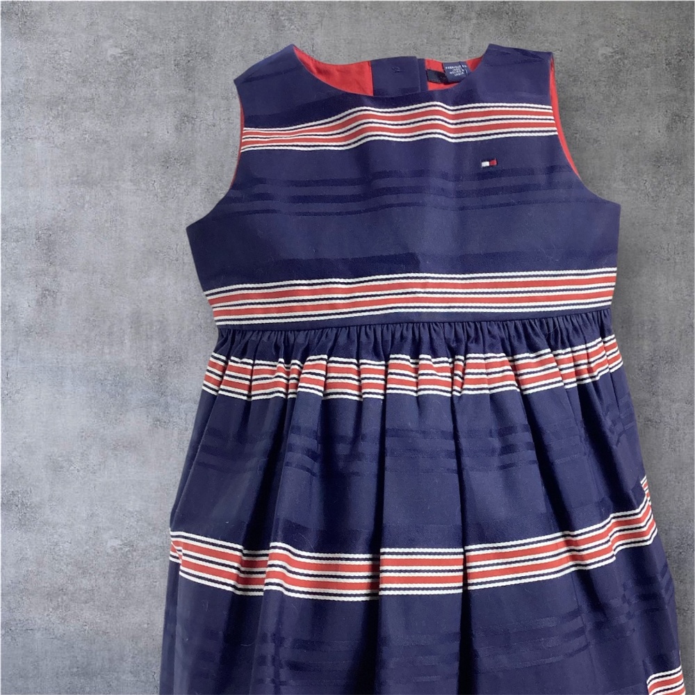 NWT Tommy Hilfiger dress, open back with buttons, fully lined size 12M